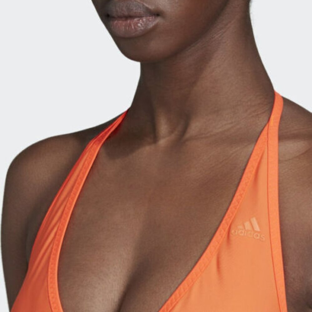 Adidas Beach Wear 3 Stripe No-Hip 2-Piece Bikini Swimsuit DY6375 Size 14